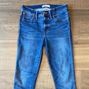 Madewell high rise skinny jeans